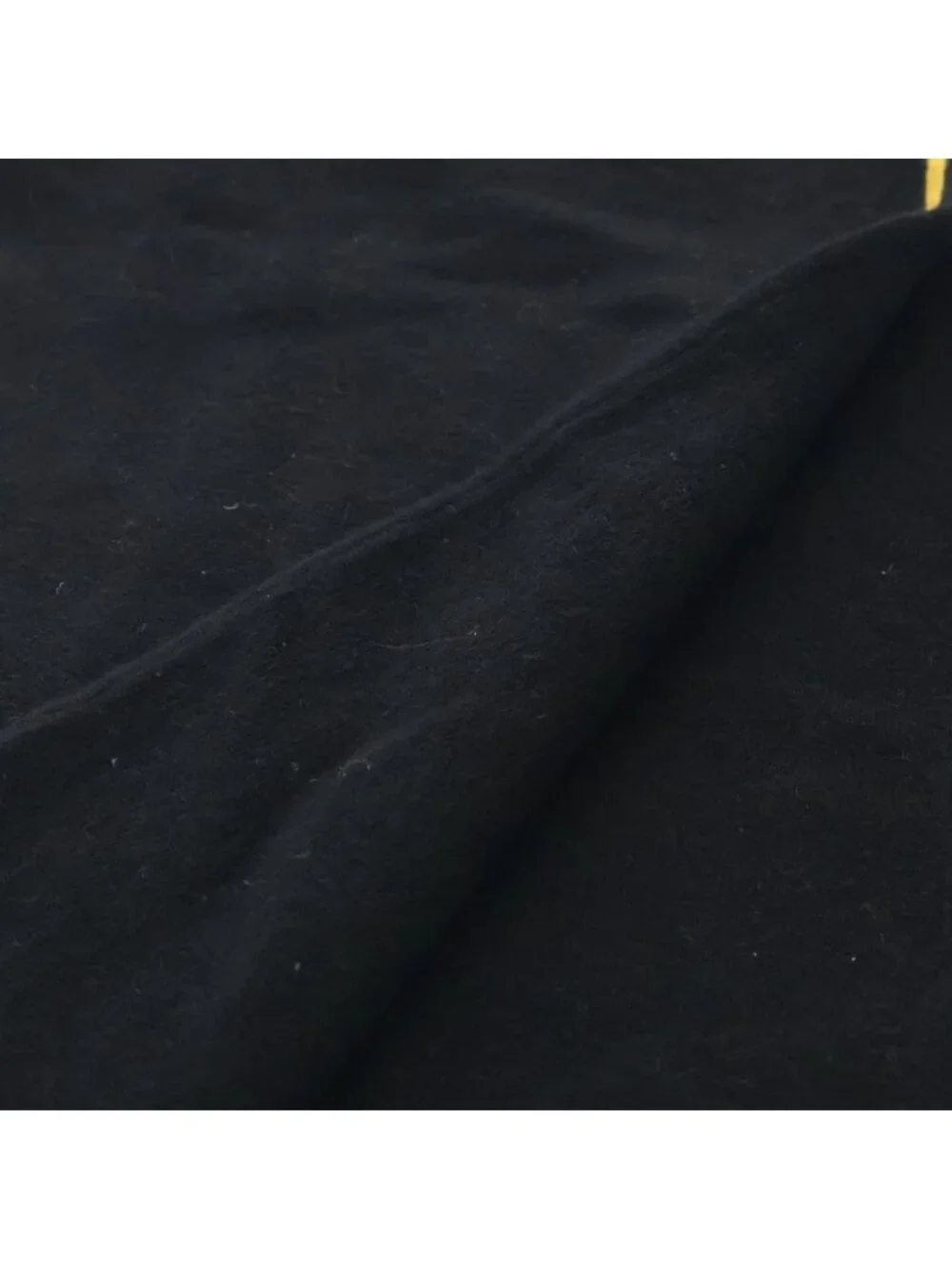 Fendi Logo Scarf Black Yellow Cotton